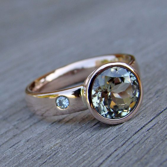 Vintage-Style Sky Blue Glass Ring with Classic Setting
