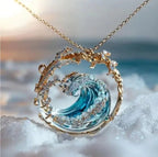Ocean-Inspired Pendant Necklace with Polished Finish