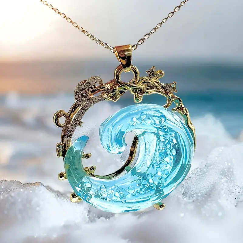 Ocean-Themed Pendant Necklace with Seaside Feel and Coastal Charm