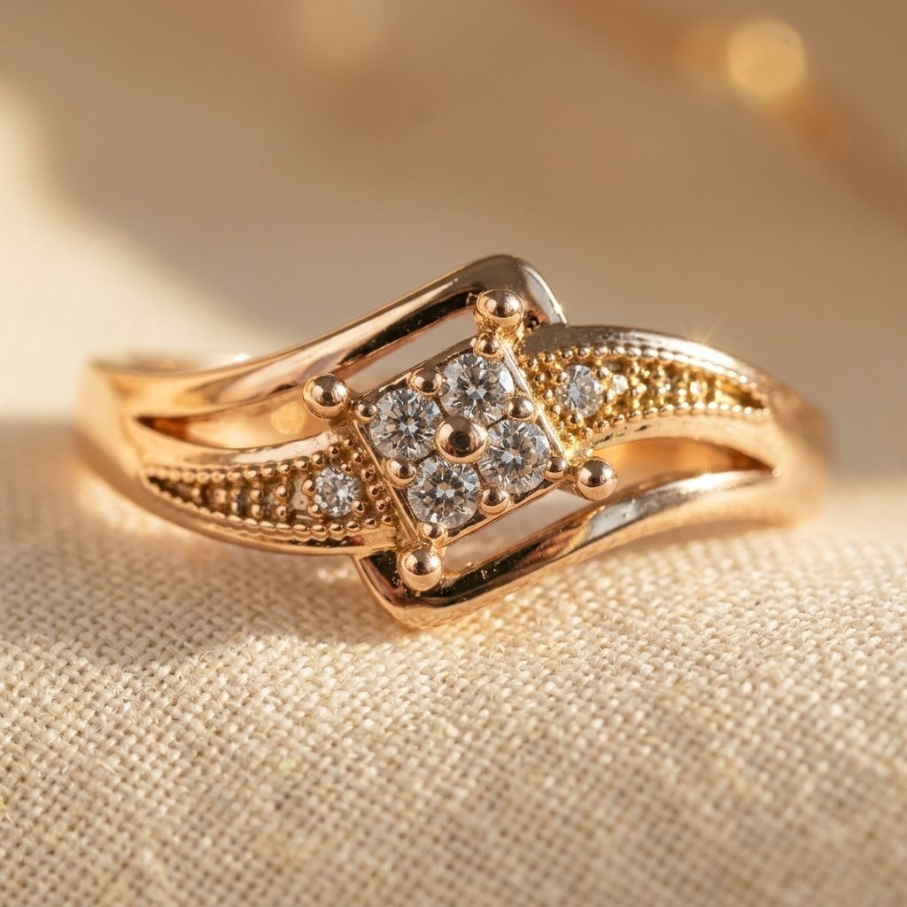 Zirconia Cocktail Ring with Generous Setting for Evenings Out