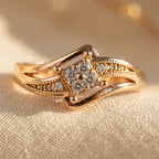 Zirconia Cocktail Ring with Generous Setting for Evenings Out