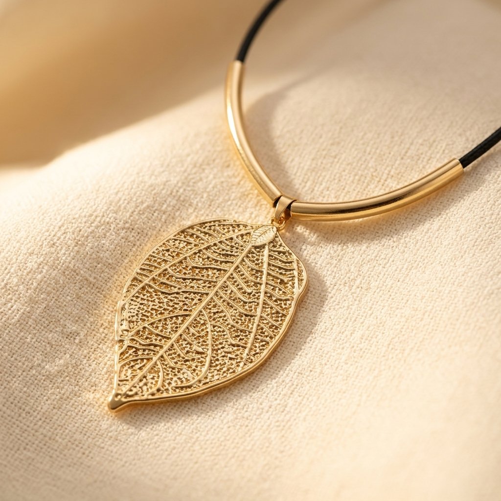 Textured Statement Necklace with Bold Presence and Crafted Finish