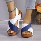 Sandalias de cuña con base estable y de apoyo