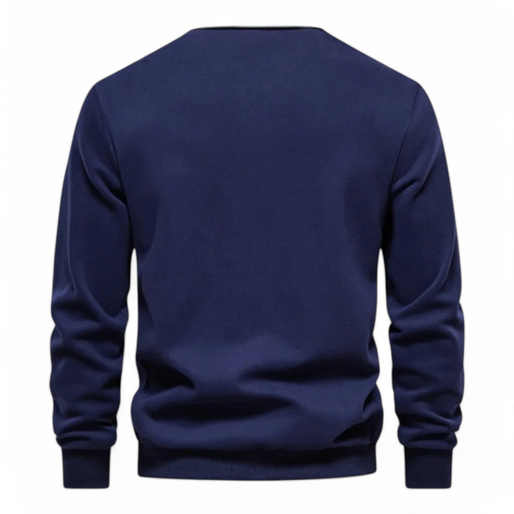 Soft Knitted Polo Sweater with Classic Button Collar