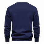 Soft Knitted Polo Sweater with Classic Button Collar