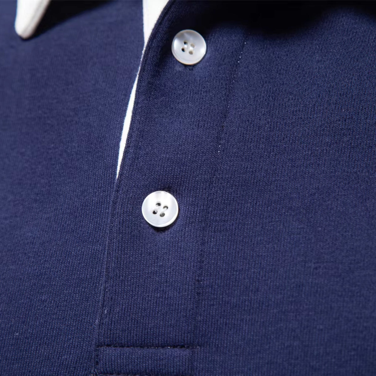 Soft Knitted Polo Sweater with Classic Button Collar