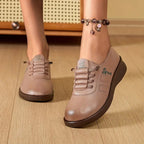 Slip-On Shoes with Contoured Footbed and Elasticated Panels