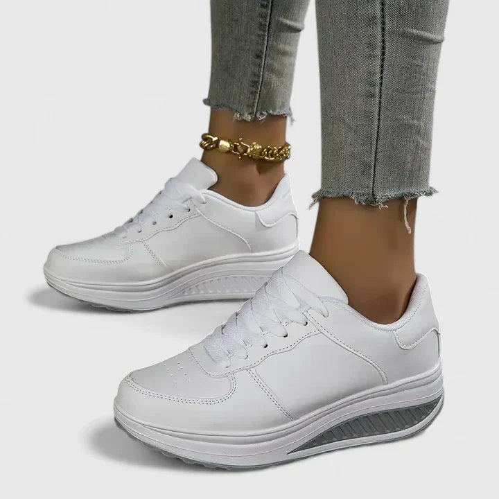 Wedge Sole Trainers with Cushioned Footbed