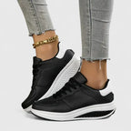 Zapatillas con suela de cuña y plantilla acolchada