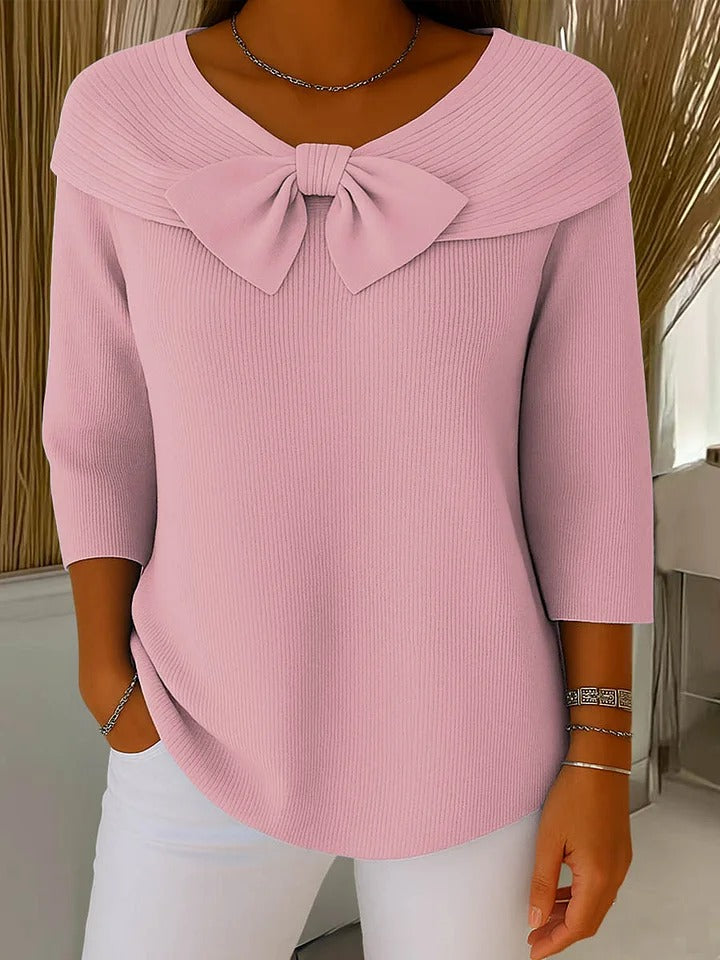 Soft Jumper with Warm Feminine Finish
