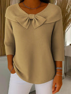 Soft Jumper with Warm Feminine Finish