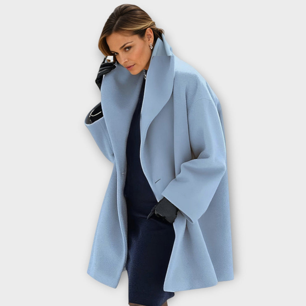Wind Resistant Coat with Clean Structured Lines
