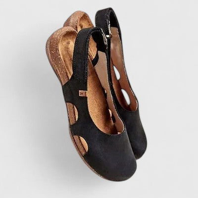 Dämpade sandaler med halkfri gummisula