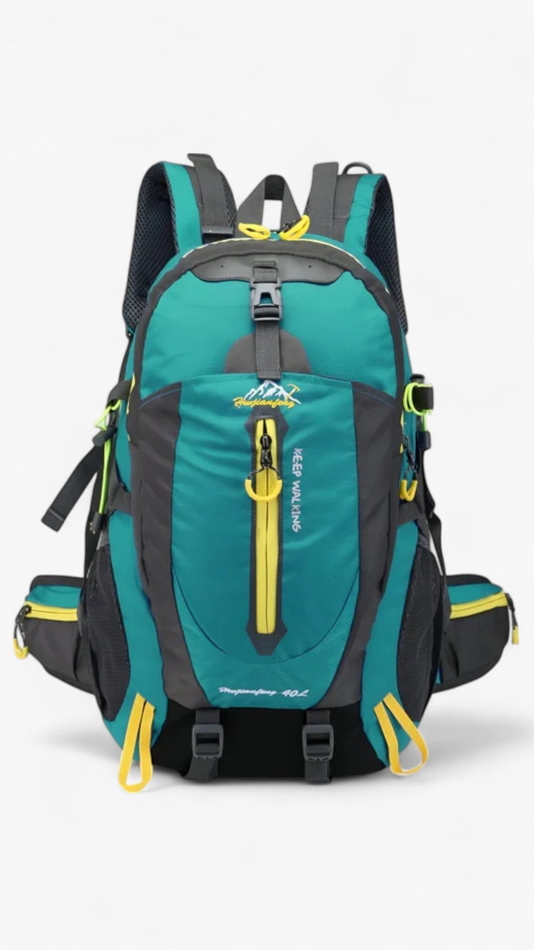 40L Water-Resistant Backpack with Laptop Compartment