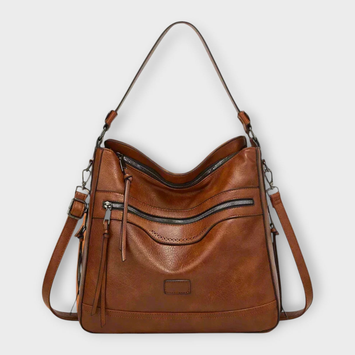 Bolso de hombro retro con interior amplio