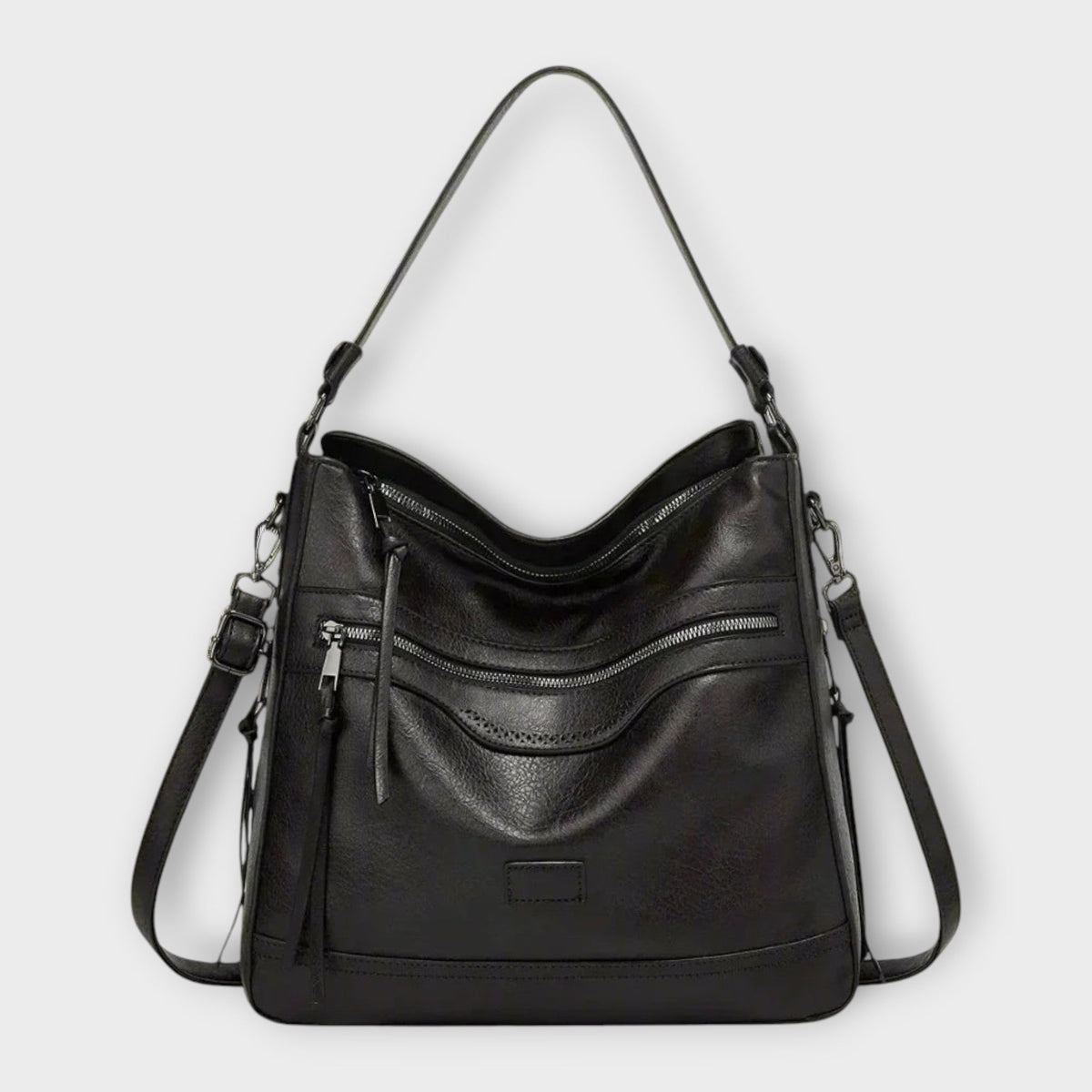 Bolso de hombro retro con interior amplio