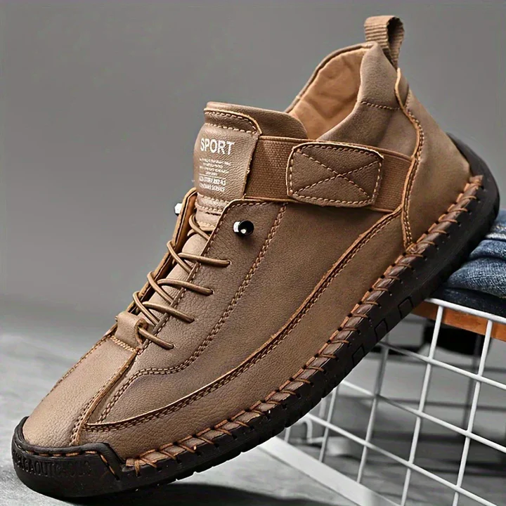 Slip-On Trainers with Wide Toe Box and Elasticated Panels