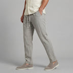 Pantalones de pierna ancha en mezcla de lino para un verano relajado