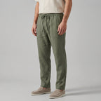 Pantalones de pierna ancha en mezcla de lino para un verano relajado