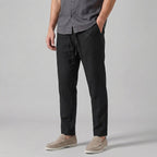 Pantalones de pierna ancha en mezcla de lino para un verano relajado