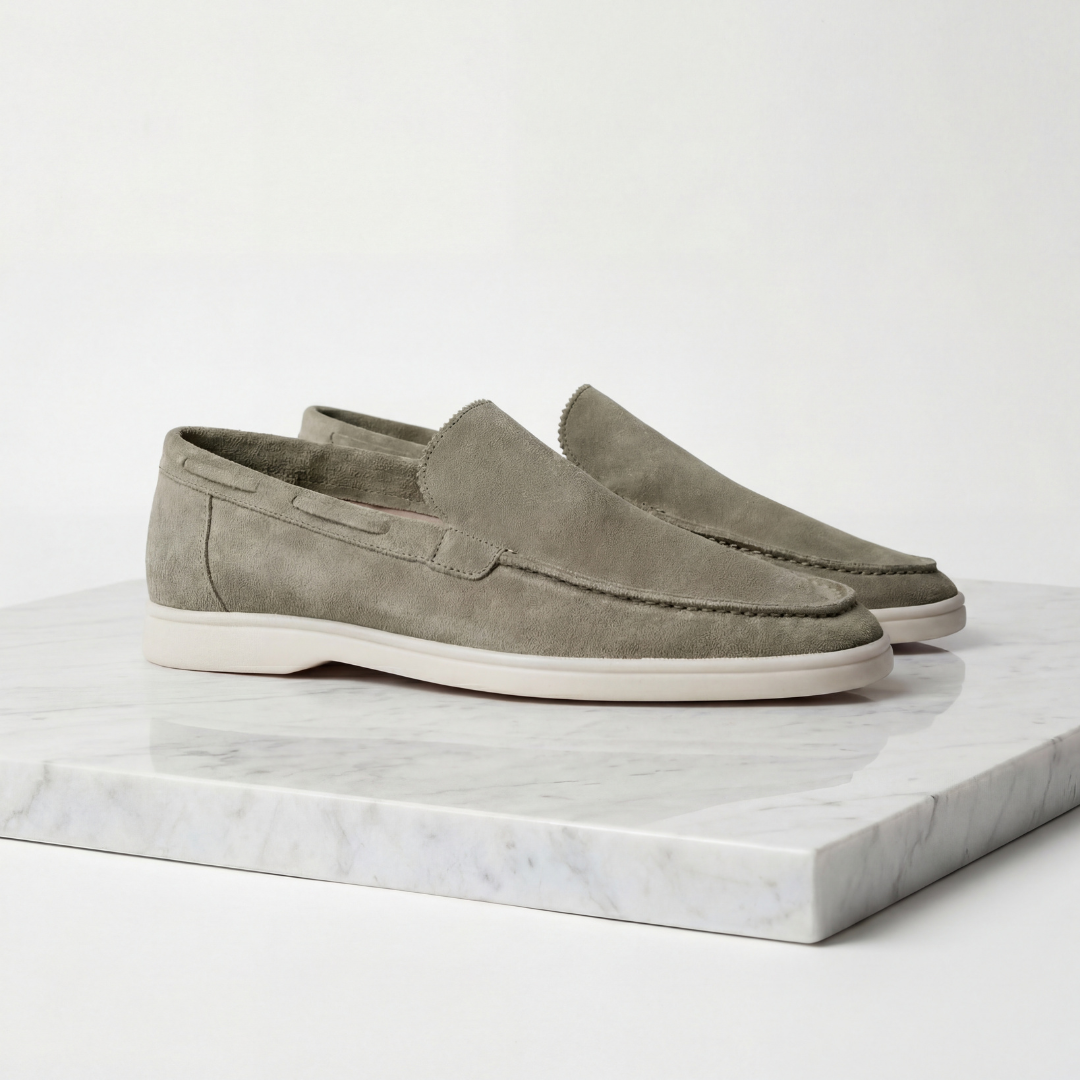 Men's Suede-Look Loafers with a Sleek and Flexible Silhouette