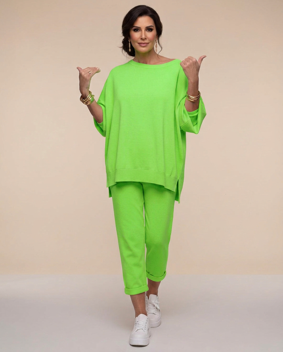 Oversized Sweatshirt and Matching Pants Lounge Set