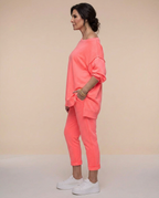 Oversized Sweatshirt and Matching Pants Lounge Set
