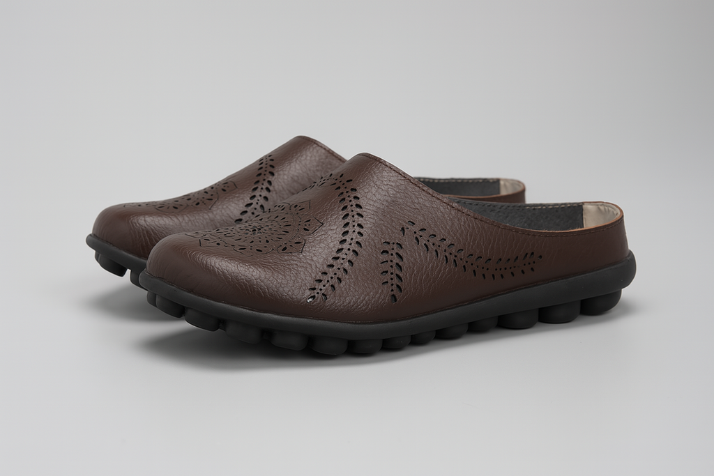Zapatos sin cordones con troquelado mandala y suela flexible de confort