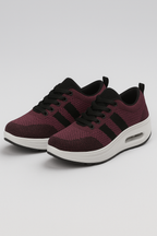 Women's Mesh Trainers with Block Heel Support