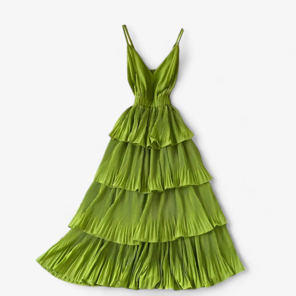 Ruffled Camisole Maxi Dress for Summer Holidays