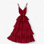 Ruffled Camisole Maxi Dress for Summer Holidays