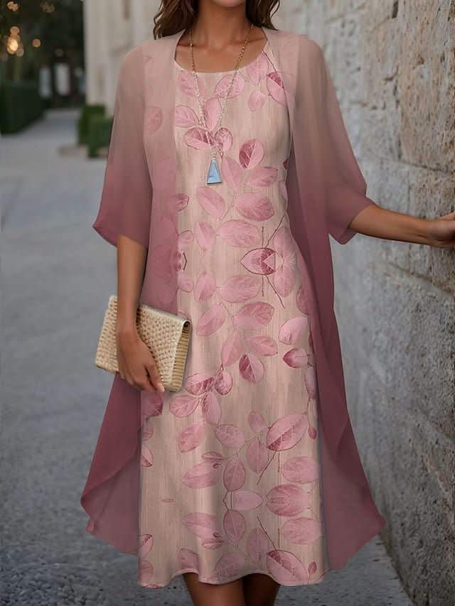 Soft-Touch Midi Dress with a Relaxed, Elegant Fit
