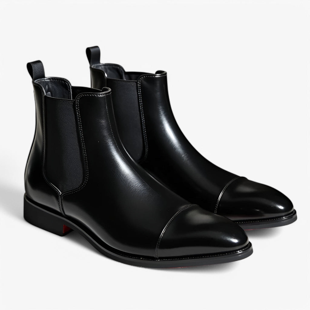 Chelsea Boots with Elastic Side Panels and Padded Insole