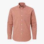 Men's Classic Long-Sleeve Cotton Shirt with Regular Collar