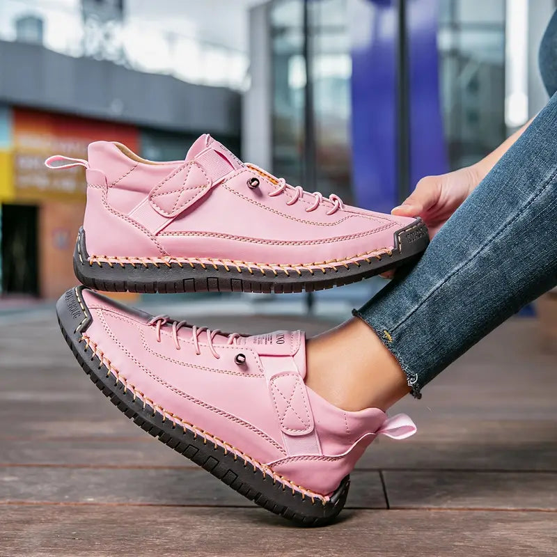 Slip-On Trainers with Wide Toe Box and Elasticated Panels