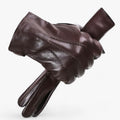 Warm-Lined Winter Gloves with Water Ripple Design
