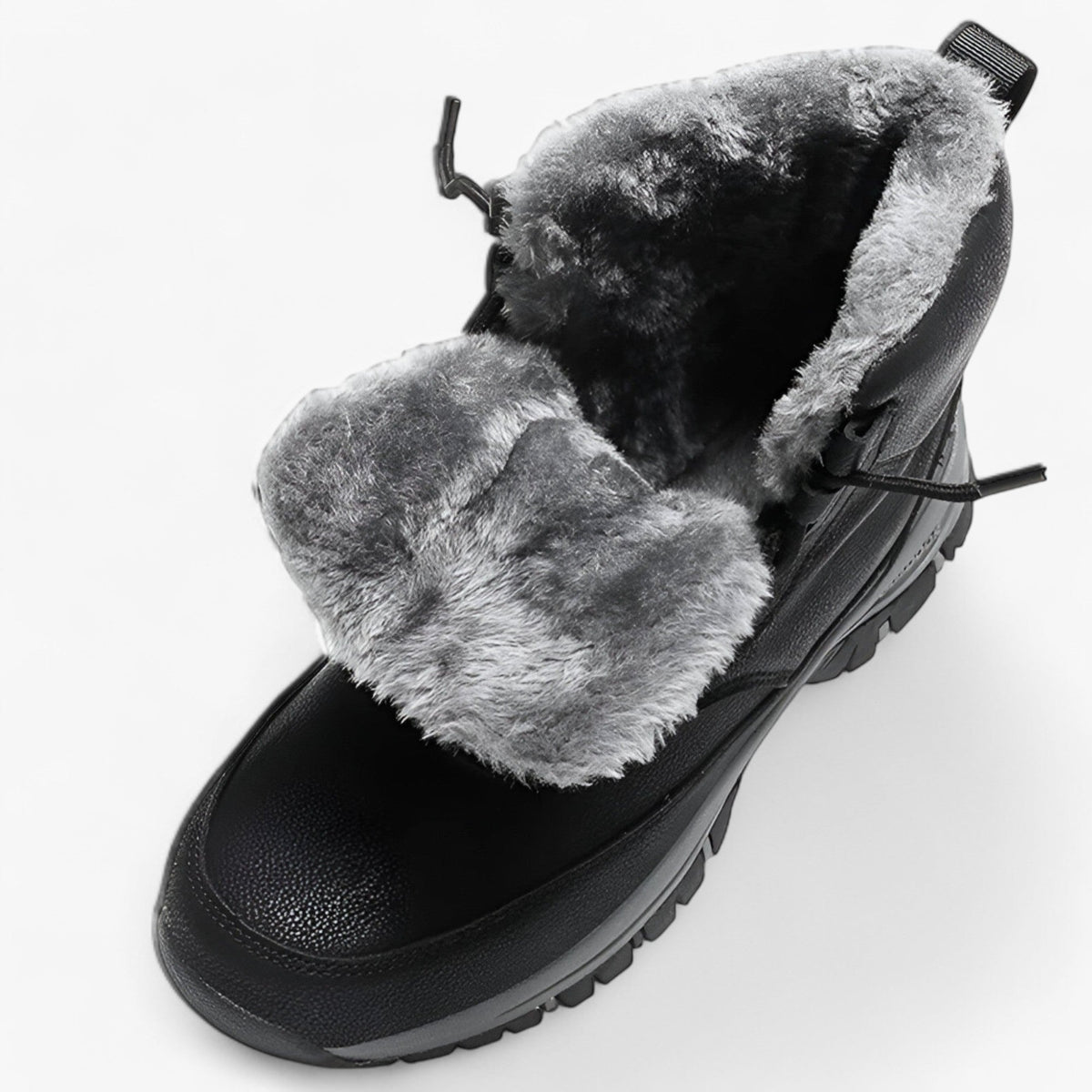 Water-Resistant Faux Leather Boots for Snow and Cold Weather