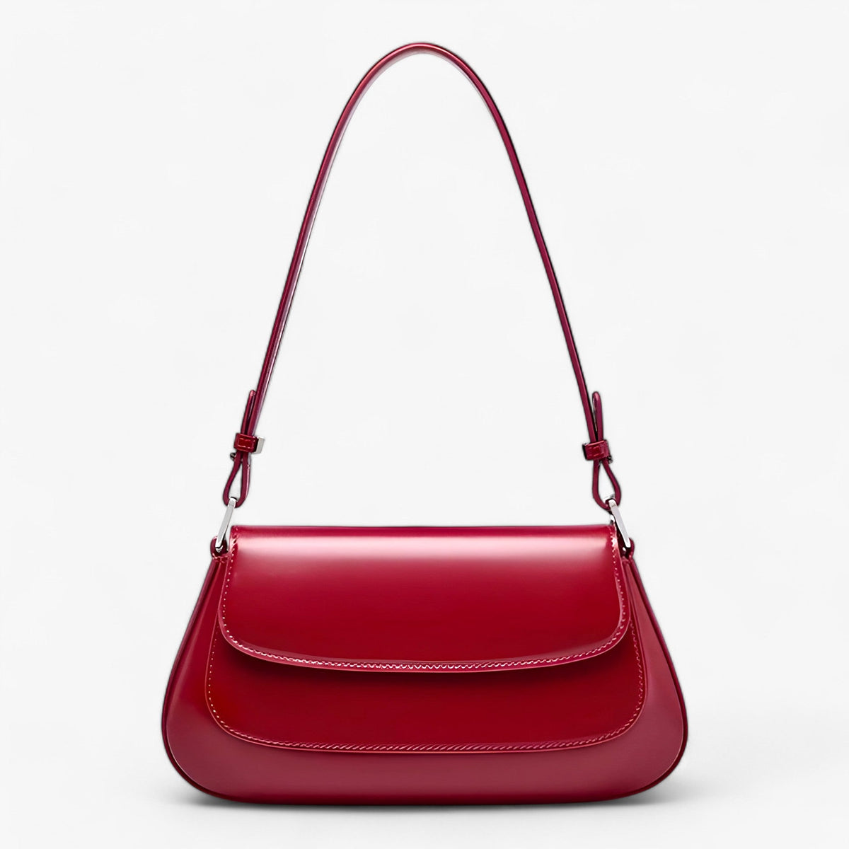 Structured Shoulder Bag with Adjustable Crossbody Strap