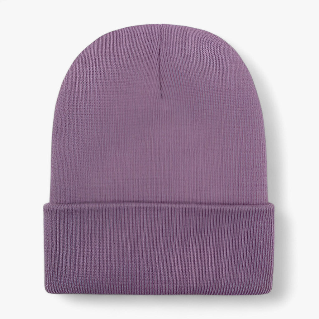 Gorro de punto suave de mezcla de lana para hombre y mujer