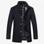 Tailored Wool Trench Coat for Cold Autumn and Winter Days