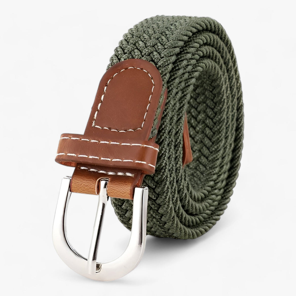 Braided Elastic Stretch Belt for Casual Everyday Wear