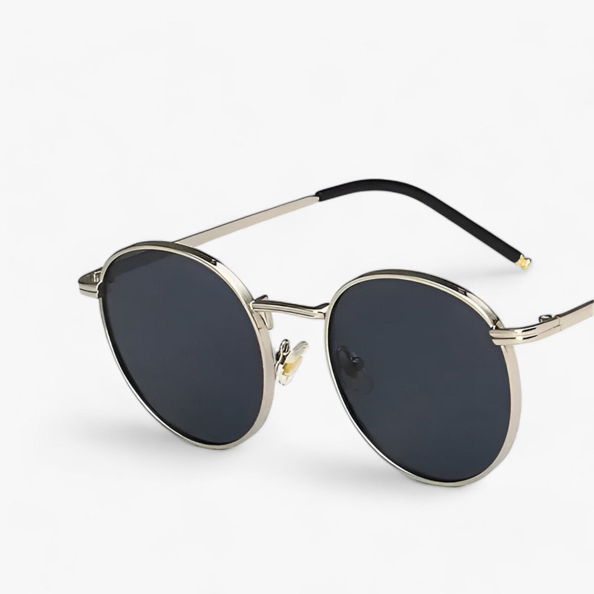 Unisex Round Metal-Frame Sunglasses for Outdoor Wear