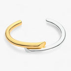 Simple Gold-Toned Cuff Bracelet with Minimal Design