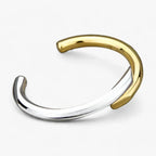 Simple Gold-Toned Cuff Bracelet with Minimal Design