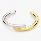 Simple Gold-Toned Cuff Bracelet with Minimal Design