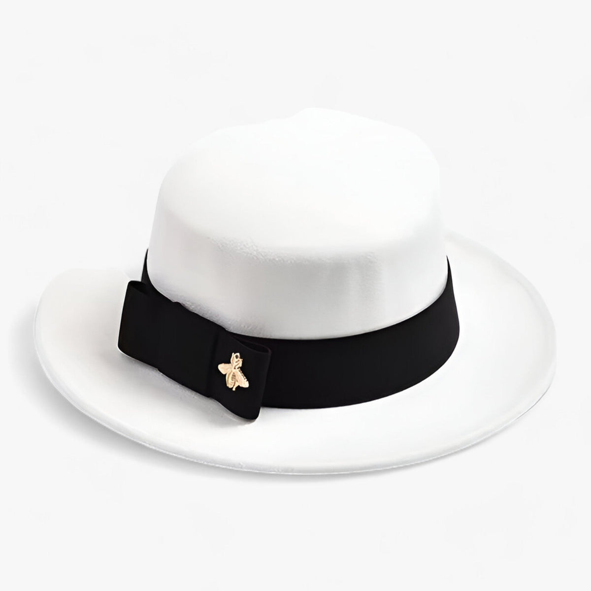 Fedora Hat with Decorative Bow for Formal Occasions