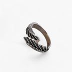 Adjustable Angel Wing Ring in Gothic Style