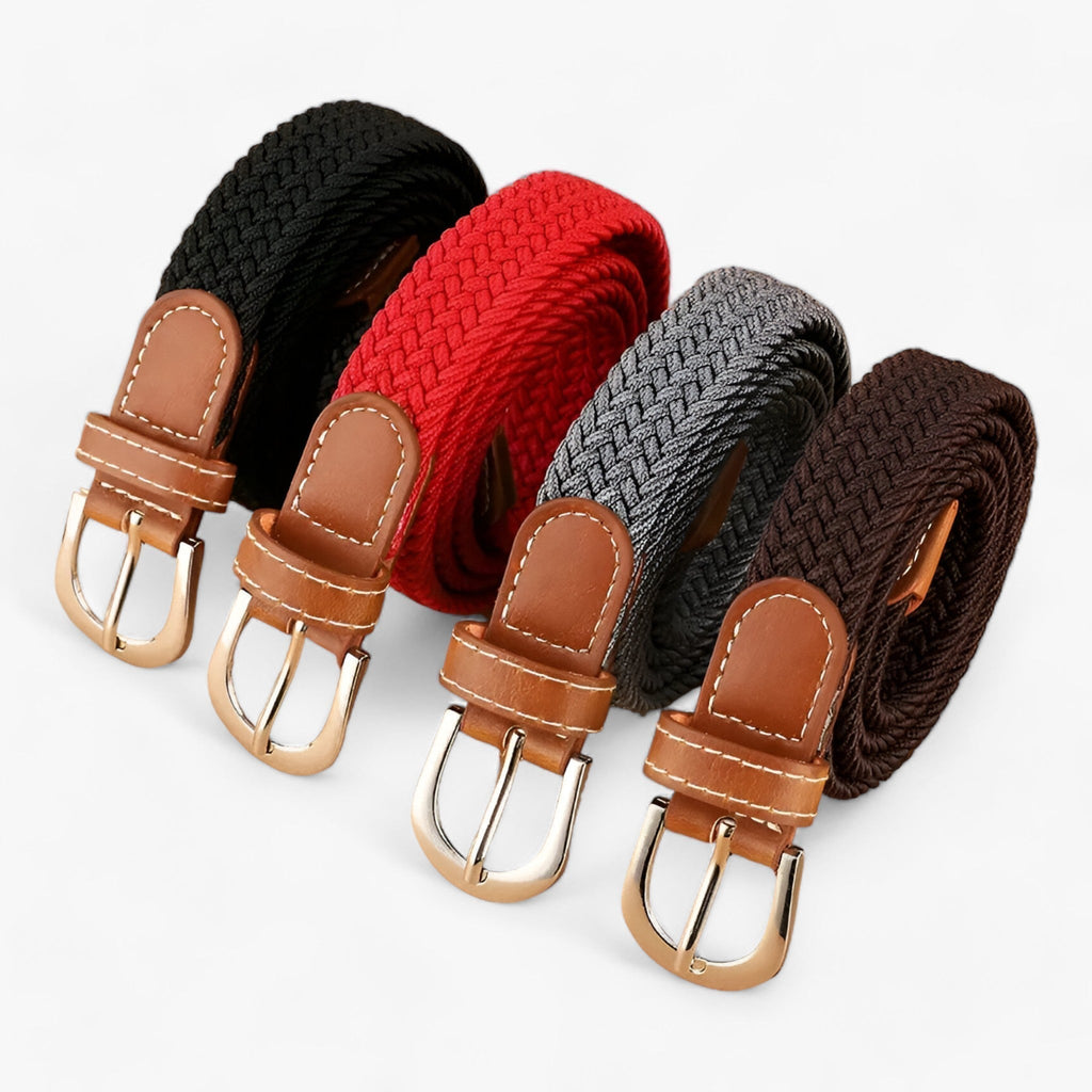 Braided Elastic Stretch Belt for Casual Everyday Wear