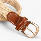 Braided Elastic Stretch Belt for Casual Everyday Wear