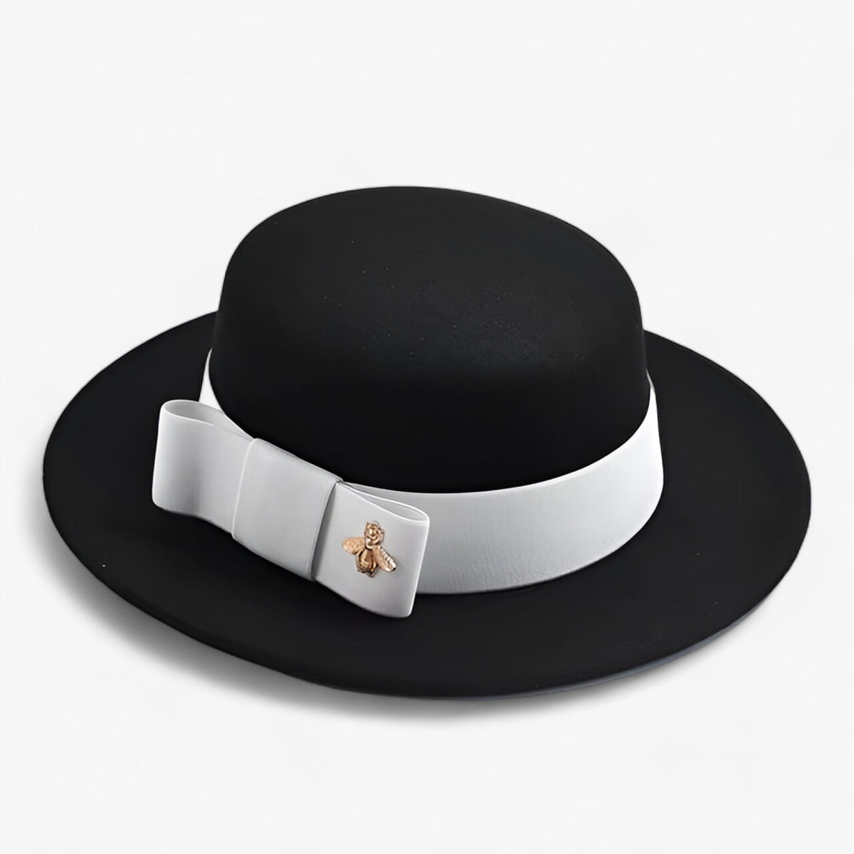 Fedora Hat with Decorative Bow for Formal Occasions